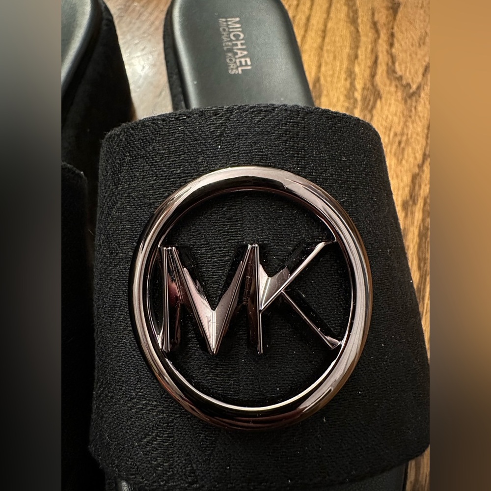 Micheal Kors Logo Wedge Sandal - Picture 2 of 4